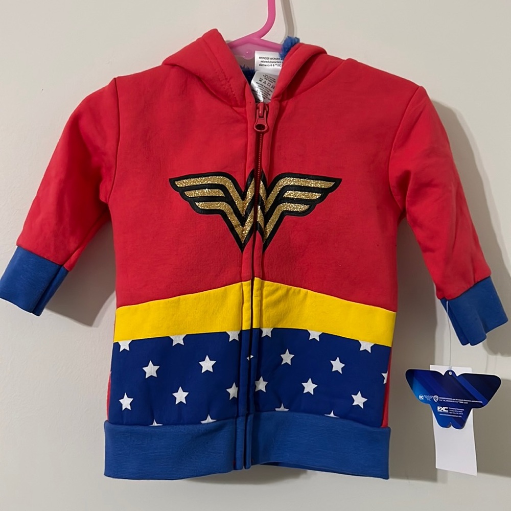 12 mo NWT Wonder Woman Zip Hoodie